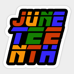 Juneteenth Racer Athletic Sticker